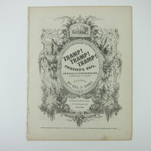 Sheet Music Civil War Tramp! Tramp! Tramp! The Prisoner’s Hope 1864 Antique - £39.86 GBP