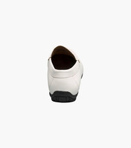 Stacy Adams Conroy Moc Toe Perf Slip-On Casual Shoes White 25702-100 image 7