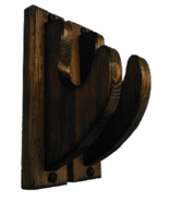 Rustic Wooden Gun Rack Hangers Rifle Shotgun or Sword Wall Mount Display - $19.99