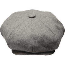 Mens Fashion Classic Flannel Wool Apple Cap Hat by Bruno Capelo ME907 Gray image 5