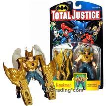 Year 1996 DC Comics Batman Total Justice 5 Inch Figure HAWKMAN with Grip Talons - £39.95 GBP