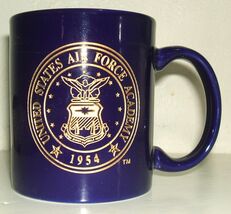 USAF US Air Force Academy founded 1954 blue ceramic coffee mug - $15.00