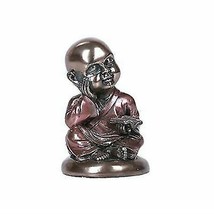 Pacific Giftware Small Buddhist Monk Cold Cast Bronze Collectible Figurine - £22.10 GBP