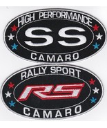 CHEVY SS and RS 2x4 CAMARO SEW/IRON ON PATCH BADGE EMBROIDERED CHEVROLET - $279.11 MXN