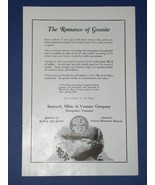 Rock Of Ages Monument Granite National Geographic Magazine Ad Vintage 1924 - $14.99