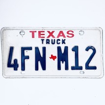  United States Texas Base Truck License Plate 4FN M12 - £13.31 GBP