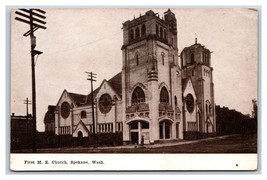 First Methodist Episcopal Church Spokane Washington WA UNP DB Postcard P19 - £3.06 GBP