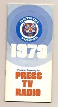 1979 Detroit Tigers Media Guide MLB Baseball - £26.84 GBP