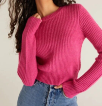Z Supply Women Daphne Sweater In Punch Pink XS B4HP - $39.95
