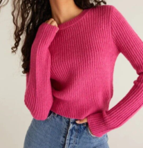 Z Supply Women Daphne Sweater In Punch Pink XS B4HP - £30.89 GBP