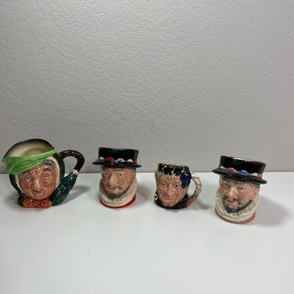 Primary image for Royal Doulton Mugs Beefeater Made in England Men and Women Faces 1946 Lot Face