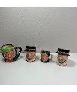 Royal Doulton Mugs Beefeater Made in England Men and Women Faces 1946 Lo... - £44.04 GBP