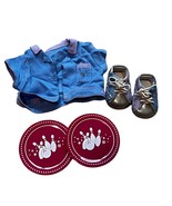 American Girl Vintage Bowling Shirt/Shoes/Plates 18&quot; Doll Clothing - £12.08 GBP