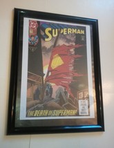 Superman Poster #23 FRAMED Death of Superman #75 (1993) Dan Jurgens - £58.98 GBP