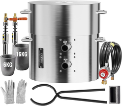 Propane Melting Furnace Kit, 16Kg/35Lbs Gas Metal Smelting Kit, Dual Bur... - $7,517.79 MXN