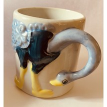 J.S.N.Y Vintage Taiwan Ceramic Animal Mug 3D Ostrich Handle Children EUC - $12.69