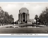 RPPC Shrine of Remembrance Hyde Park Sydney Australia UNP Unused Postcar... - $9.85