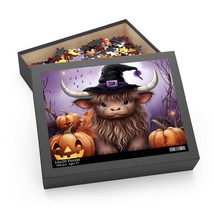 Personalised/Non-Personalised Puzzle, Highland Cow, awd-359, (120, 252, 500-Piec - £19.94 GBP+