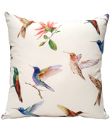 Monteverde Hummingbird Throw Pillow 21x21, with Polyfill Insert - £39.92 GBP