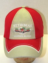St. Thomas U.S. Virgin Islands Paradise Red Adjustable Back Baseball Hat... - £14.27 GBP