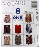 Unisex Vest Mccalls 8285 Mens Womens Lined Vests Size 34,36, 8 Great Loo... - £4.95 GBP