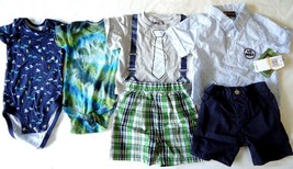 Boyz Wear Gerber Baby Boy Toddler Clothes Mixed Lot Summer Clothes Size 12M - £14.30 GBP
