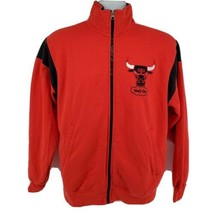 Chicago Bulls Track Jacket Size S Full Zip Retro 70s Embroidered Logo Majestic - £31.02 GBP