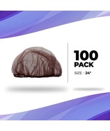 100 pcs Brown Nylon Disposable Hair Nets 24&quot; - £22.00 GBP
