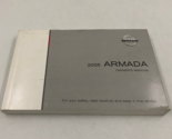 2005 Nissan Armada Owners Manual Handbook OEM I02B50065 - $26.99