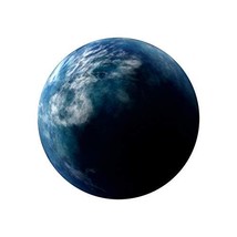 Alien Earth Planet Wall Decal - 9&quot; tall x 9&quot; wide - £6.39 GBP