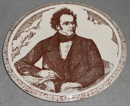 Vernon Kilns Composer - Franz Peter Schubert 1797-1828 Salad Plate California - £15.82 GBP