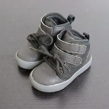 SmartFit Toddler Baby Boy&#39;s 5 Black High-Top Casual Sneaker Shoes - £3.99 GBP