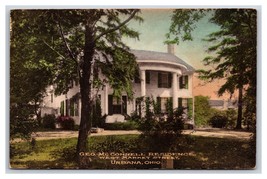 George McConnell Residence Urbana OH UNP Hand Colored Albertype Postcard V19 - £5.68 GBP