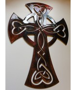 Celtic Ornamental Cross - Metal Wall Art - Copper 36&quot; - $107.33