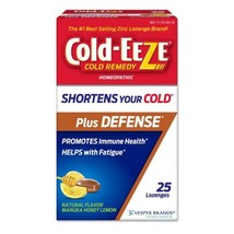 Cold-Eeze Plus Defense Natural Manuka Honey Lemon Zinc Lozenges, Homeopa... - $13.04