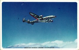 Vtg Postcard  American Airlines L-04 Constellation Copenhagen Overseas Unused  - £8.54 GBP