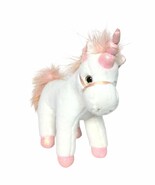 FAO Schwarz White Unicorn Pink Mane Sparkly Plush Stuffed Animal 15&quot; - €30,30 EUR