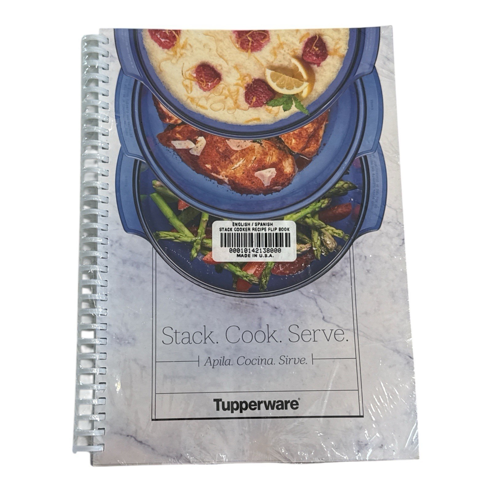 Tupperware Stack Cooker Recipe Flip Book English &amp; Spanish NEW Sealed St... - $11.76