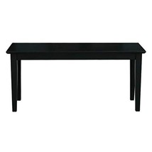 BESTGOODSHOP Solid Wood Entryway Accent Bench in Black Finish - $177.95