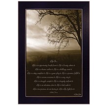 Life Is 9 Black Framed Print Wall Art - $2,334.11 MXN
