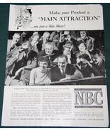 NBC RADIO NETWORK FORTUNE MAGAZINE AD CLIPPING VINTAGE 1937 - $24.99