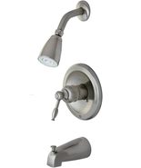 Kingston Brass KB538KL Knight Tub and Shower Faucet, 6-3/4", Brushed Nickel - $52.99