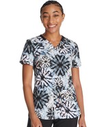 Organic Tie Dye Dickies Print V Neck Scrub Top DK876 Size XS Multicolor - $346.45 MXN