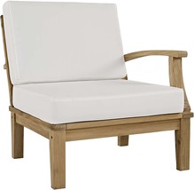 Right-Facing Sofa, Natural White, Modway Eei-1149-Nat-Whi-Set Marina Premium - £369.27 GBP