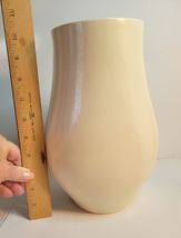Red Wing Vase No. 1498 Off White Color with Green Interior image 5