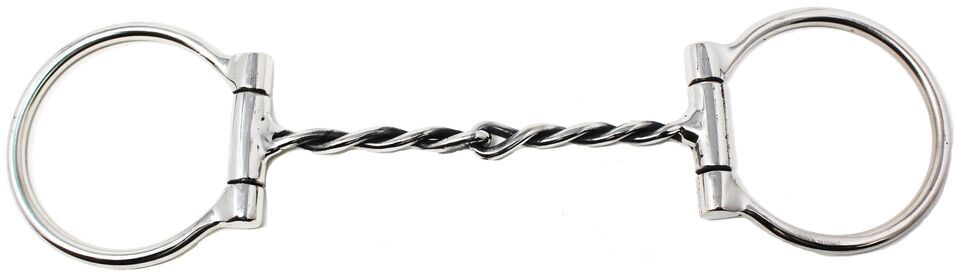 Horse SS D-Ring Reverse Spiral Snaffle Mouth Horse Bit 35504v - $26.99