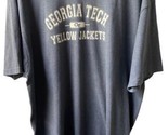 MV Sports T Shirt Mens Size 2XL Gray Short Sleeved Crew Neck Georgia Tec... - £14.62 GBP