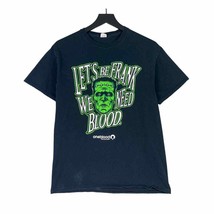 One Blood Frankenstein Shirt Mens M Classic Horror Monster Tee Halloween... - £14.01 GBP