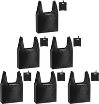 Large Reusable Bags Shopping Washable 6 Pack Grocery Bags Heavy Duty Lig... - £18.44 GBP