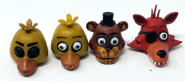 Lot Replacement Five Nights at Freddy&#39;s McFarlane Building Set Heads Chica FNAF - £23.96 GBP